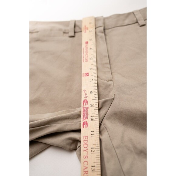 Lands' End womens 6T mid rise khaki shorts tan beige - Picture 5 of 7